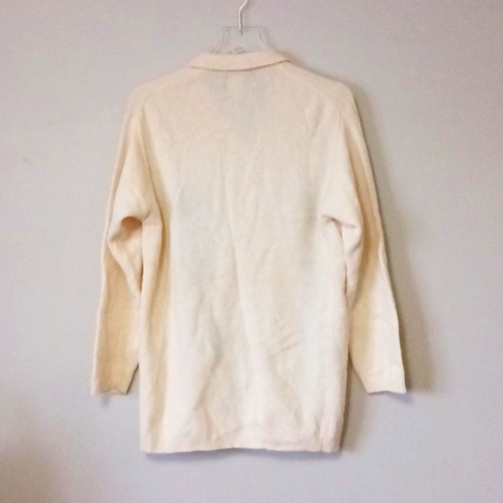 Vintage Y2K Esprit Wool Preppy Collared Button Front Cardigan Sweater Size S - Picture 7 of 9